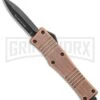 No Limit Knives Cali-Legal OTF Automatic Knife Bronze - Dagger Black -Kershaw Shop No Limit Knives Cali Legal OTF Auto Bronze Dagger Black GX 34303 jr 2 large