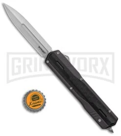 No Limit Night Stalker Gray OTF Automatic Knife - Satin Plain CPM-S90V -Kershaw Shop No Limit Night Stalker Gray OTF Auto Satin GX 37066 jr bottlecap large