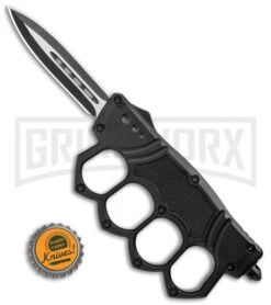 OTF Automatic Knuckle Knife - Dagger Two-Tone -Kershaw Shop OTF Auto Knuckle Dagger TT GX 36265 jr bottlecap large