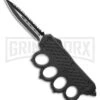 OTF Automatic Knuckle Knife - Dagger Full Serr Two-Tone -Kershaw Shop OTF Automatic Knuckle Knife Dagger Full Serr Two Tone GX 36489 LS large