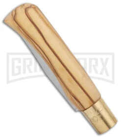 Antonini Old Bear Classical Carbon Small Italian Olive Wood Folding - Satin Plai -Kershaw Shop Old Bear 930617LU BHQ 124882 LS Spine large