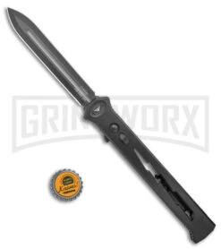Paragon Estiletto Black Bolt Automatic OTF Knife - Black Dagger -Kershaw Shop Paragon Estiletto Dagger OTF Auto OD Green Lightning Bolt Black PARA EST SP LB B CB BHQ 101547 jr bottlecap large