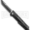 Rumble Scian Black D/A OTF Automatic Knife - Blk Tanto 2 Tone W/ Fuller -Kershaw Shop Rumble Black DA OTF Auto Black Tanto TT GX 38035 jr large