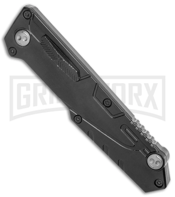 Rumble Scian Black D/A OTF Automatic Knife - Blk Tanto 2 Tone W/ Fuller 4 Rumble Scian Black D/A OTF Automatic Knife - Blk Tanto 2 Tone W/ Fuller - Image 2