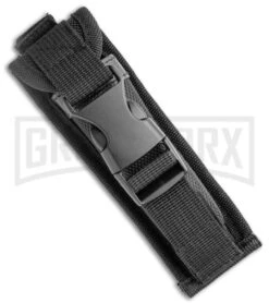 Rumble Black D/A OTF Automatic Knife Dagger Wolf Graphic - Two Tone Plain Serr -Kershaw Shop Rumble Black DA OTF Auto Dagger Wolf Graphic TT Plain Serr GX 36384 jr sheath large