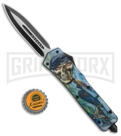 Rumble Black OTF Auto Knife Dagger Air Force Skull Graphic - 2-Tone Plain -Kershaw Shop Rumble Black OTF Auto Dagger Air Force Skull Graphic TT GX 38041 jr bottlecap large
