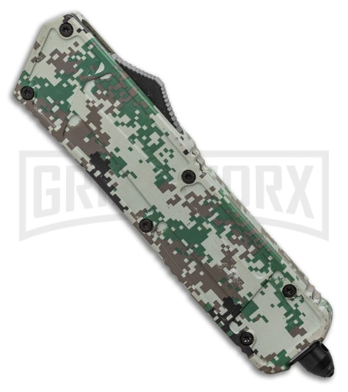 Rumble Digi Camo D/A OTF Automatic Knife - Tanto Satin 4 Rumble Digi Camo D/A OTF Automatic Knife - Tanto Satin - Image 2