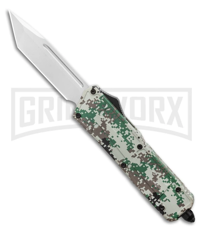 Rumble Digi Camo D/A OTF Automatic Knife - Tanto Satin 3 Rumble Digi Camo D/A OTF Automatic Knife - Tanto Satin