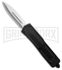 Rumble Heavy Duty Dagger Black OTF Automatic Knife - Satin Plain