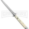 SKM 13" Italian Stiletto Sim Ivory Automatic Knife - Bayonet 1 SKM 13" Italian Stiletto Sim Ivory Automatic Knife - Bayonet -Kershaw Shop SKM AB 13in italian stiletto sim ivory bayonet BP 22678 er large