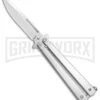 Skipper Mirror Polish Balisong Butterfly Knife - Mirror Plain