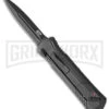 M&P Spring Assisted Gray OTF Spear Point Knife - Black Plain -Kershaw Shop Smith and Wesson OTF Gray Spear Peg BHQ 96628 jr large
