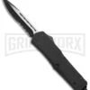 Spartan DP D/A OTF Automatic Knife - Black Plain -Kershaw Shop Spartan DP DA OTF Black Serr WNS IT M6 BP 18789 jr large