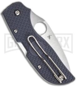 Andux Skull Fly Blue Butterfly Trainer - Satin -Kershaw Shop Spyderco Gentlemen Series Chaparral C152PGY jr side large