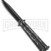 Super Knife Black Balisong Butterfly Knife Dragon - Black Serr -Kershaw Shop Super Knife Black Balisong Butterfly Dragon Black Serr GX 36280 jr large