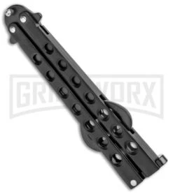 Black Bartender "Bottle-Fly" Butterfly Knife Bottle Opener -Kershaw Shop The Bartender Bottle Fly Bottle Opener Black BHQ 8089 jr side large