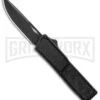 Thunder Black D/A OTF Automatic Knife - Black Plain