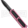 Titan Pink D/A OTF Automatic Knife - Dagger Black Serr 2 Titan Pink D/A OTF Automatic Knife - Dagger Black Serr -Kershaw Shop Titan DA OTF Pink Dagger Black Serr BP 20266 jr large