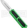 Titan Green D/A OTF Automatic Knife - Dagger Satin Serr -Kershaw Shop Titan Green DA OTF Auto Dagger Satin Serr BP 25410 jr large