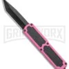 Titan Pink D/A OTF Automatic Knife - Tanto Black Plain -Kershaw Shop Titan Pink DA OTF Auto Tanto Black GX 36383 jr large