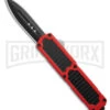 Titan Red D/A OTF Sim Carbon Fiber Automatic Knife - Dagger Black -Kershaw Shop Titan Red DA OTF Sim Carbon Fiber Automatic Knife Dagger Black GX 42230 td large