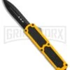 Titan Yellow D/A OTF Automatic Knife - Dagger Black -Kershaw Shop Titan Yellow DA Dagger black BP 27633 er large