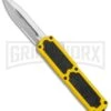 Titan Yellow D/A OTF Automatic Knife - Dagger Satin Serr -Kershaw Shop Titan Yellow DA OTF Dagger Serr BP 20042 jr large