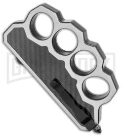 What The Knuck Knuckle Dagger D/A OTF Automatic CF/Satin -Two Tone Dagger -Kershaw Shop What The Knuck Knuckle Dagger DA Auto CF TT Dagger GX 38960 jr side large