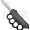 What The Knuck Knuckle Dagger D/A OTF Auto Carbon Fiber/Black - Dagger Satin -Kershaw Shop What the Knuck Knuckle Dagger DA Auto CF Black Dagger Satin GX 39134 jr large