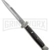 A.G.A. Campolin 11" Maltese Cross Stiletto Ebony Automatic Knife - Bayonet -Kershaw Shop aga 11in maltese ebony large