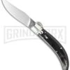 Lepre 9" Dark Horn Sicilian Picklock Automatic Knife - Satin Plain