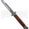 A.G.A. Campolin 9" Maltese Cross Stiletto Cocobolo Automatic Knife - Bayonet -Kershaw Shop aga 9in maltese cocobolo large