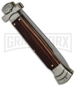 A.G.A. Campolin 9" Maltese Cross Stiletto Cocobolo Automatic Knife - Bayonet -Kershaw Shop aga 9in maltese cocobolo side large