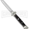 A.G.A. Campolin 9" Maltese Cross Stiletto Ebony Wood Automatic Knife - Dagger -Kershaw Shop aga 9in maltese ebony dagger cm large