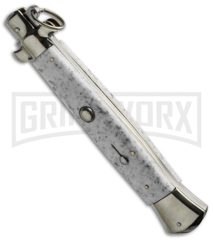 AGA Campolin 15" Italian Stiletto Marble Ring Pull Automatic Knife - Bayonet 4 AGA Campolin 15" Italian Stiletto Marble Ring Pull Automatic Knife - Bayonet - Image 2