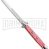 A.G.A. Campolin 18" Pink Acrylic Stiletto Automatic Knife - Bayonet -Kershaw Shop aga campolin 18 red stiletto large