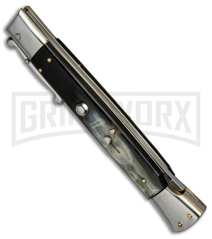 AGA Campolin 13" Dark Horn Italian Swinguard - Satin Bayo 4 AGA Campolin 13" Dark Horn Italian Swinguard - Satin Bayo - Image 2