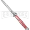A.G.A. Campolin 18" Italian Stiletto Pink Ring Pull Automatic Knife - Bayo 2 A.G.A. Campolin 18" Italian Stiletto Pink Ring Pull Automatic Knife - Bayo -Kershaw Shop aga champolin 18in stiletto pink bayo BP 18401 er large