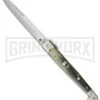 A.G.A. Campolin 9" Sicilian Brazilian Horn Picklock Automatic Knife - Bayonet -Kershaw Shop aga sicilian braz pick cm large