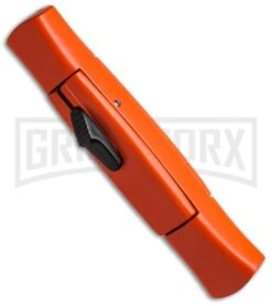 AKC 077 Concord Orange OTF Automatic Knife - Black Plain -Kershaw Shop akc 077 otf orange black plain bottom cm large