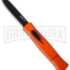 AKC 077 Concord Orange OTF Automatic Knife - Black Plain