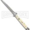 AKC 11" Sim Ivory Automatic Stiletto (Bayonet) -Kershaw Shop akc 11 stiletto sim ivory bayo large