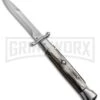 AKC 9" Italian Stiletto Swinguard Brazilian Horn Automatic Knife - Bayonet 1 AKC 9" Italian Stiletto Swinguard Brazilian Horn Automatic Knife - Bayonet -Kershaw Shop akc 9 brazil horn bayo swing large