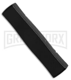 AKC Minion Concord Snake Skin OTF Automatic Knife - Flat Grind Black Plain -Kershaw Shop akc mini concord black snake side large