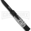 AKC Minion Concord Zebra OTF Automatic Knife - Black Flat