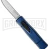 AKC Minion Concord Blue OTF Automatic Knife - Satin Plain -Kershaw Shop akc minion satin flat blue BHQ 36363 dl large