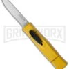 AKC Minion Concord Yellow OTF Automatic Knife - Satin Plain -Kershaw Shop akc minion satin flat yellow BHQ 36365 dl large
