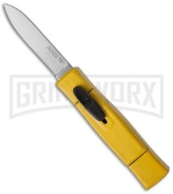 AKC Minion Concord Yellow OTF Automatic Knife - Satin Plain