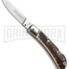 AKC Speed Hunter Stag Horn Automatic Knife - Polish Plain -Kershaw Shop akc speed hunter stag horn polish large
