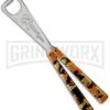 BB Barfly Orange Camo Bottle Opener Butterfly Trainer -Kershaw Shop bbbarfly camo orange bottle opener large